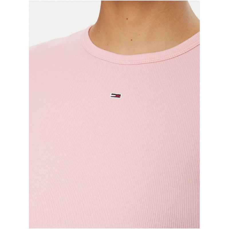 TOMMY JEANS Slim essential rib ss ext